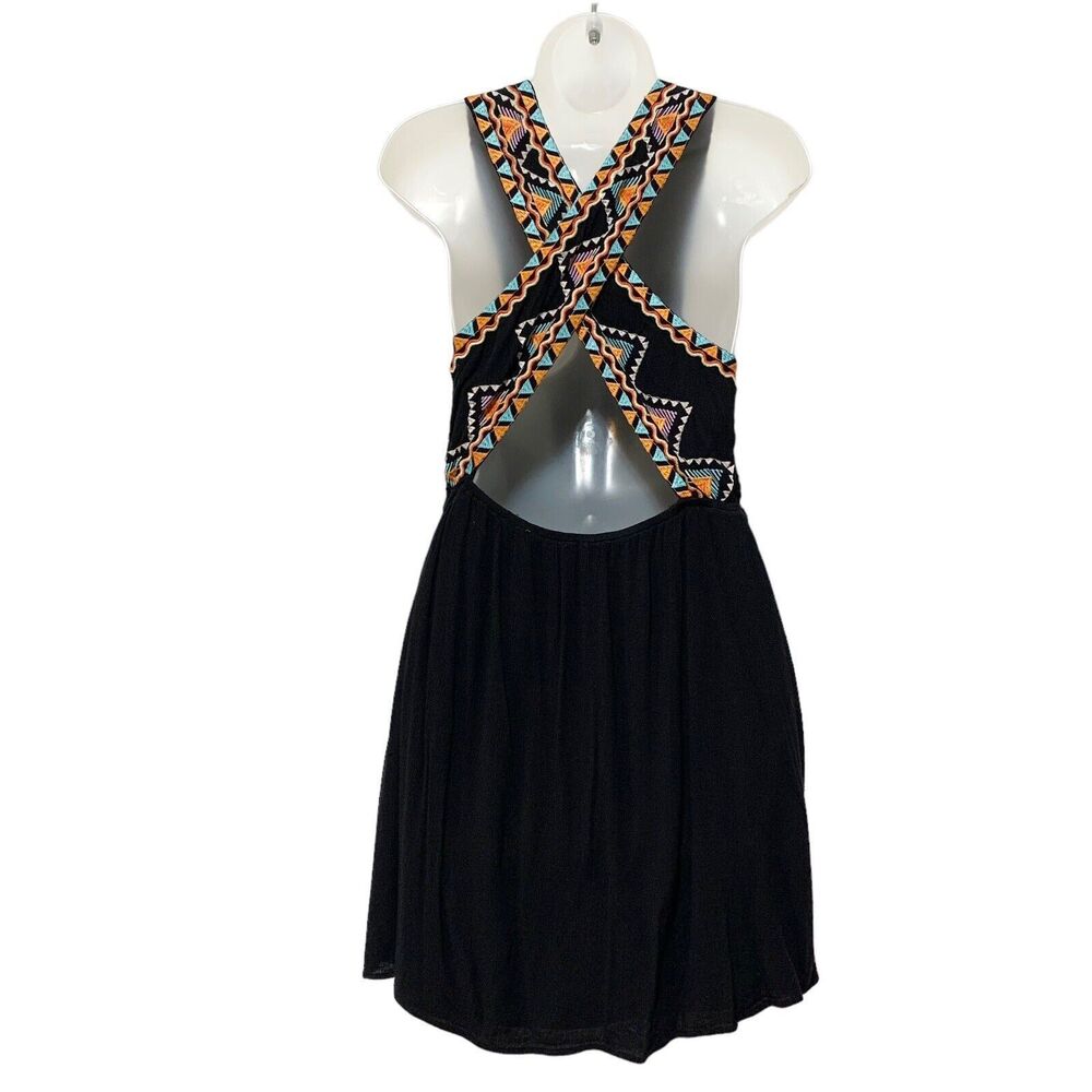 Andree By Unit Dress Embroidered Sleeveless Cross Back Boho Size Small - Picture 5 of 11